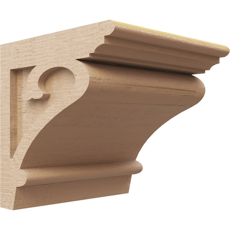 Ekena Millwork 10"W x 10"D x 10"H Wide Mayflower Rough Cedar Woodgrain TimberThane Corbel, Primed Tan CORUR10X10X10MAYRCPR